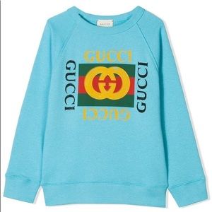 gucci blue sweater size 10 children